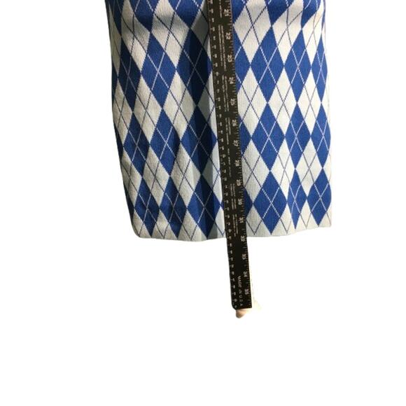 Zara Argyle Knit Dress Size M - Preppy, Coquette, Y2K - Picture 5 of 6
